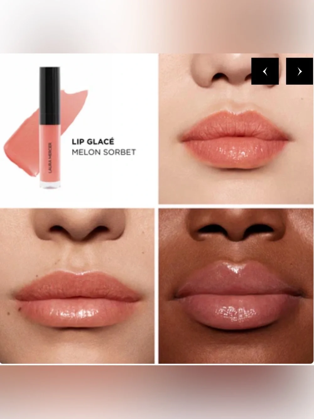 ✨NEW-Laura Mercier - Lip Glacé - Melon Sorbet